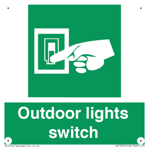 Outdoor lights switch